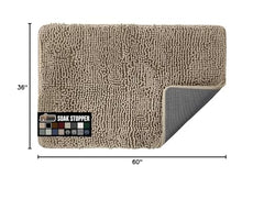 GORILLA GRIP SoakStopper dense chenille pile traps dirt from paws