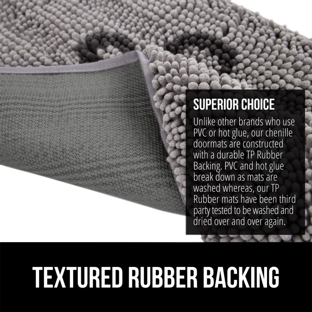 Gorilla Grip SoakStopper soft chenille dries quickly after traffic