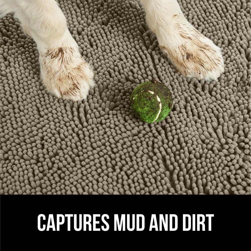 GORILLA GRIP SoakStopper soft chenille pile feels plush underfoot