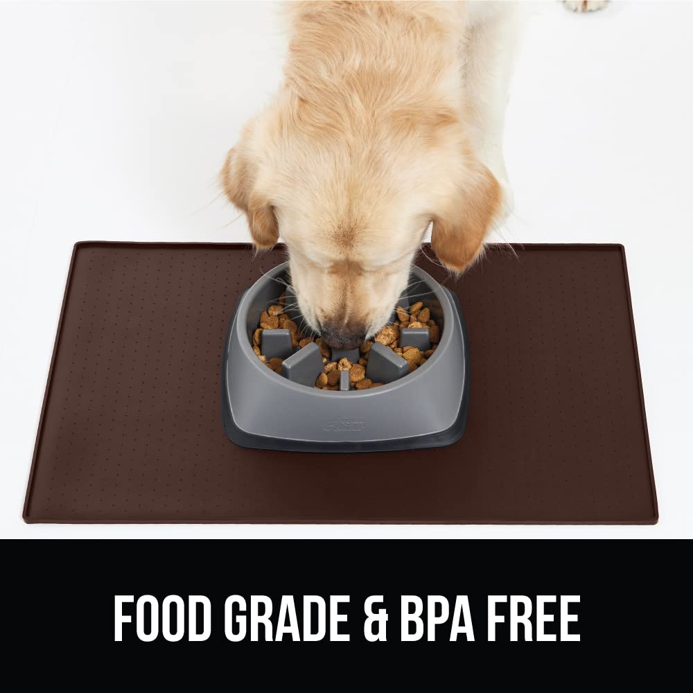 Gorilla Grip mat placed under a cat fountain or water station.