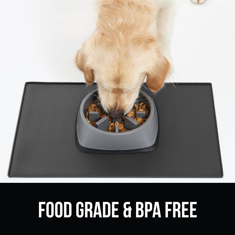 GORILLA GRIP waterproof mat protects floors under litter boxes and fountains.