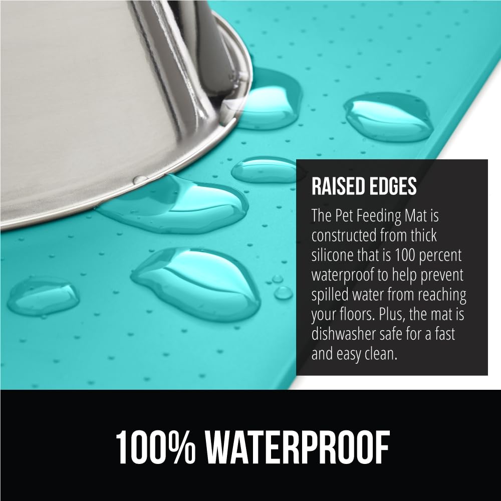Gorilla Grip waterproof silicone mat close-up shows durable, easy-clean surface.