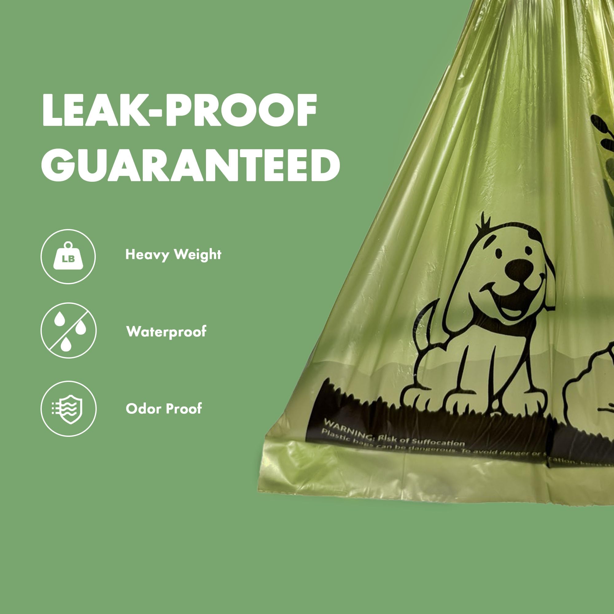 GORILLA SUPPLY leash-attachment dispenser keeps supplies within reach on walks.