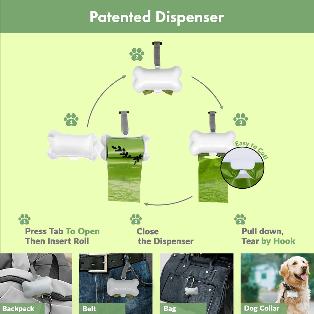 GORILLA SUPPLY thick, leakproof bags resist tears for hygienic, mess-free pickups.