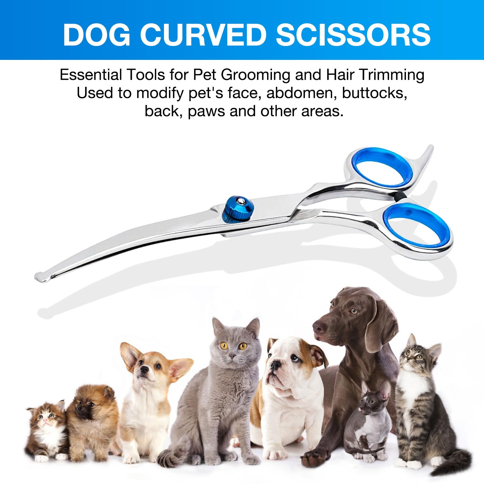 GORITZ curved blades deliver smooth, natural trims for home grooming