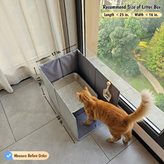 GosomePurrz litter enclosure splash-guard provides water-resistant protection