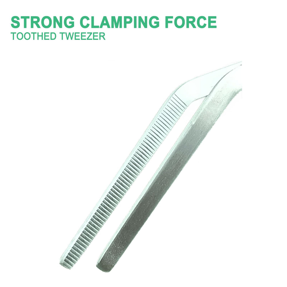 Gostur feeding tongs used for safe reptile feeding in terrariums.
