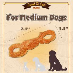 Gootoe Turkey Tendon long-lasting chew demonstrates durability for large breeds.