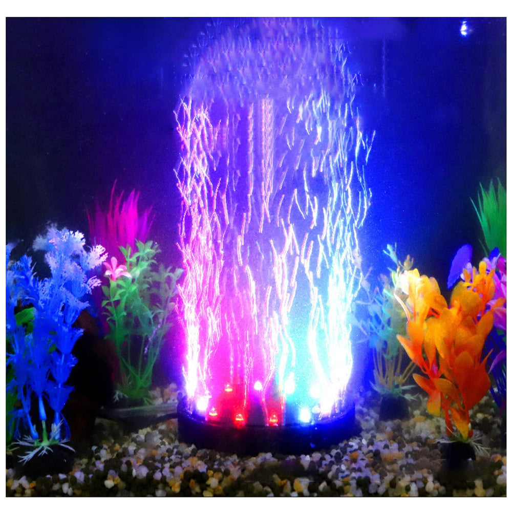 Gouccpu fish-tank-light-12leds illuminates aquarium with vivid color for engaging scenes