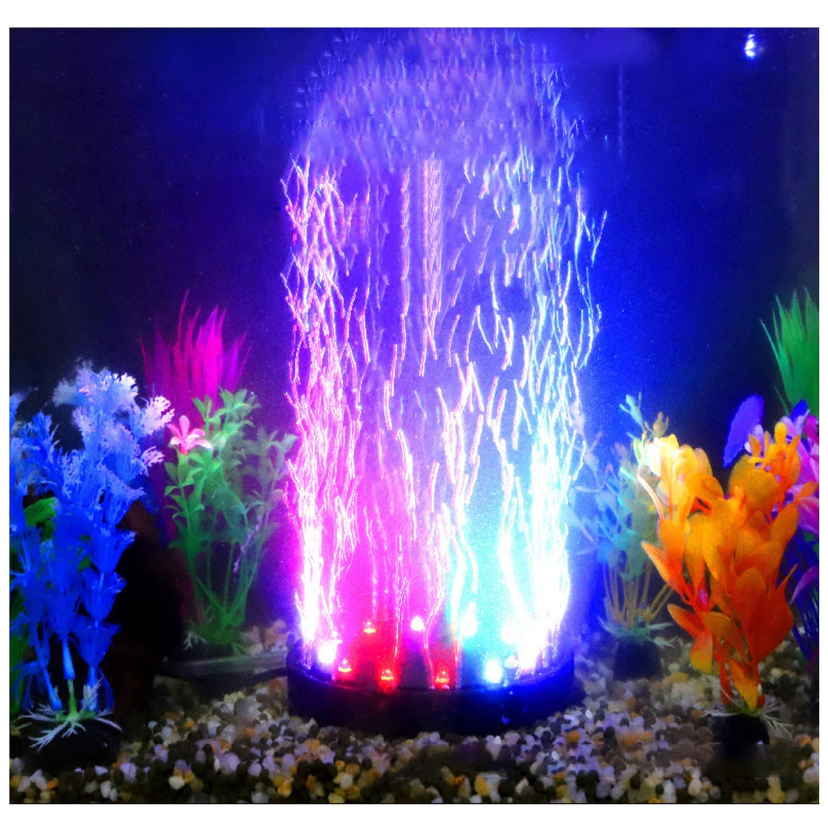 Gouccpu fish-tank-light-12leds illuminates aquarium with vivid color for engaging scenes