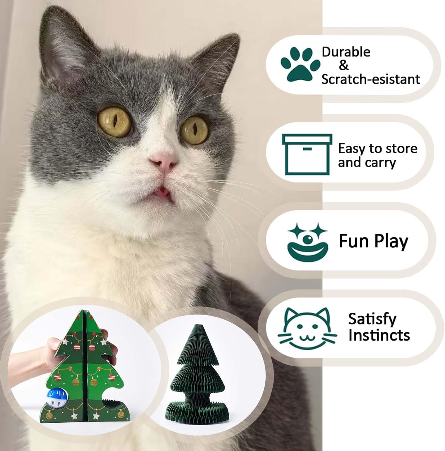 Gouenl Cat Toy Indoor Playroom Setup demonstrates portable, lightweight design for any room.