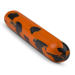 Goughnuts dog stick toy orange front view, built for aggressive chewers.