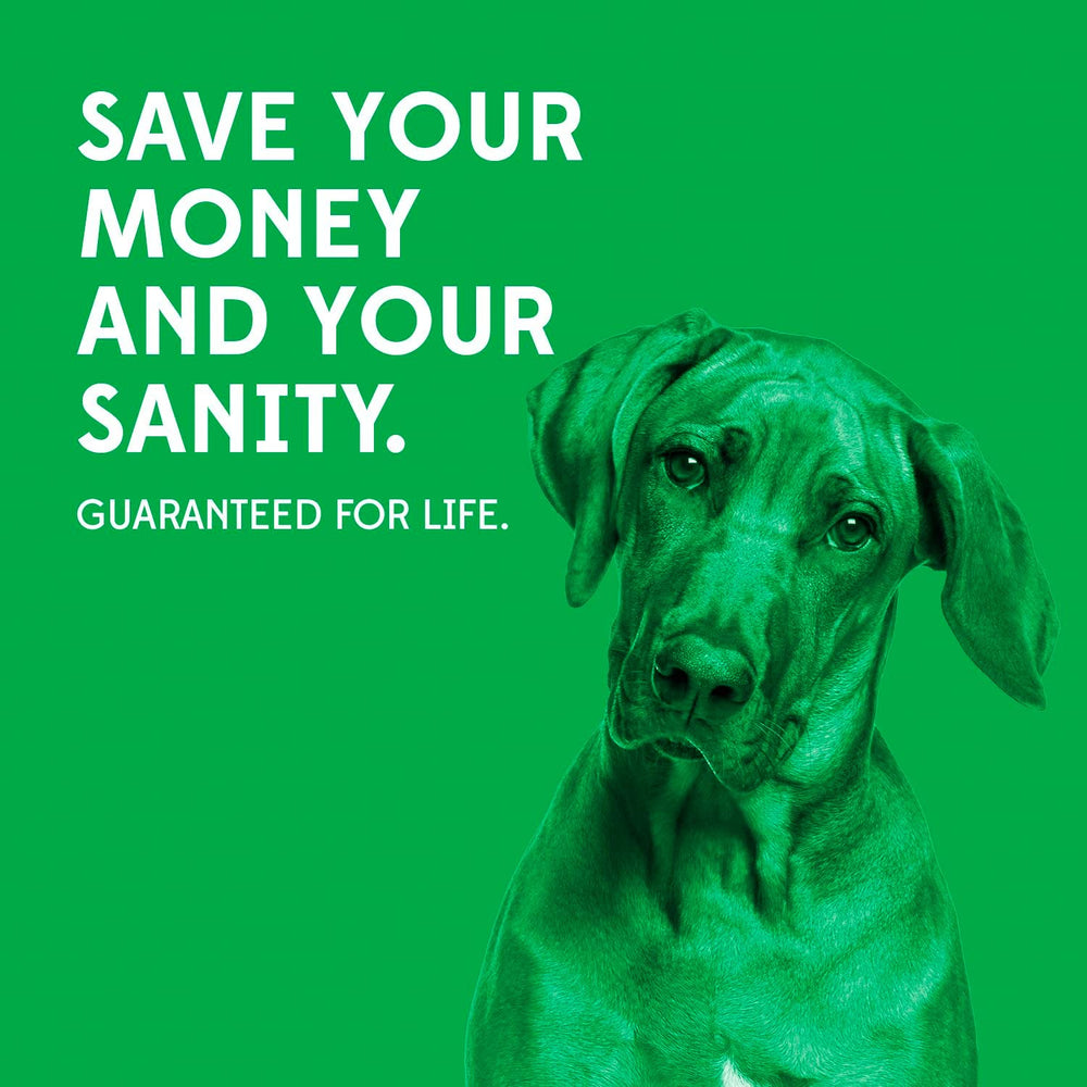 Goughnuts made-in-usa green tug toy demonstrates lifetime warranty and family ownership
