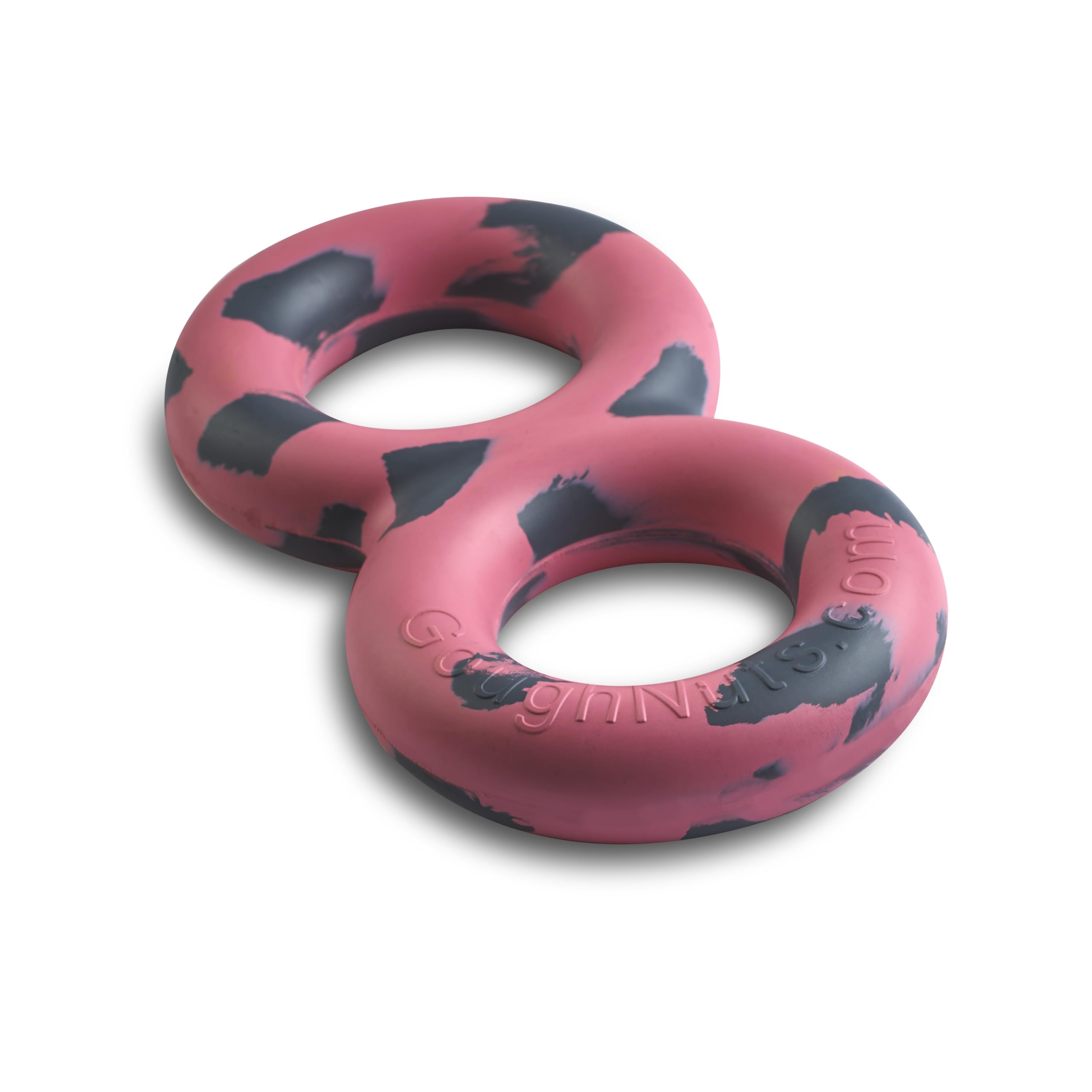 Goughnuts pull toy medium pink—durable chew toy reduces destructive chewing during tug games