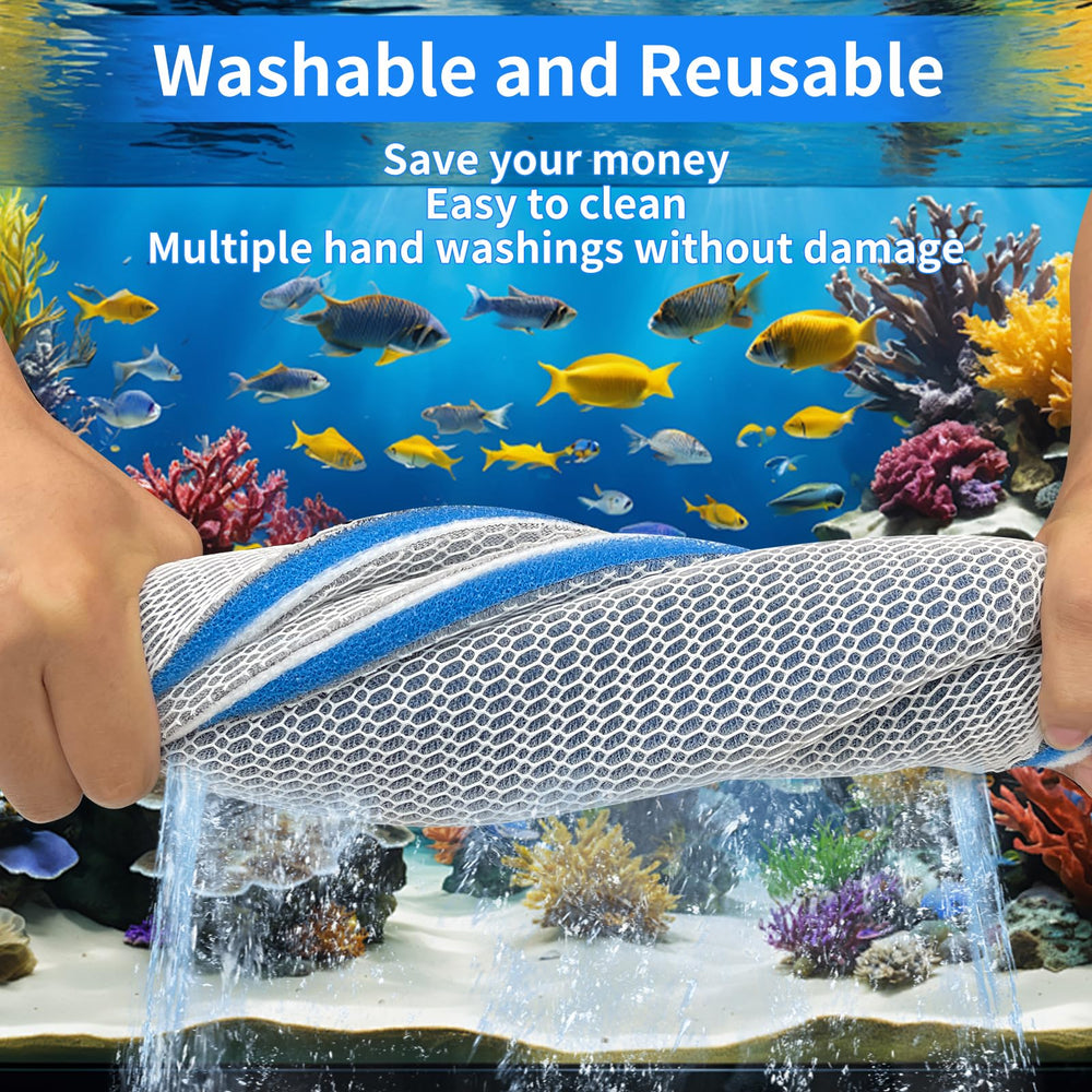 GourragePro cuttable pad fits various filters and tank sizes with easy trimming