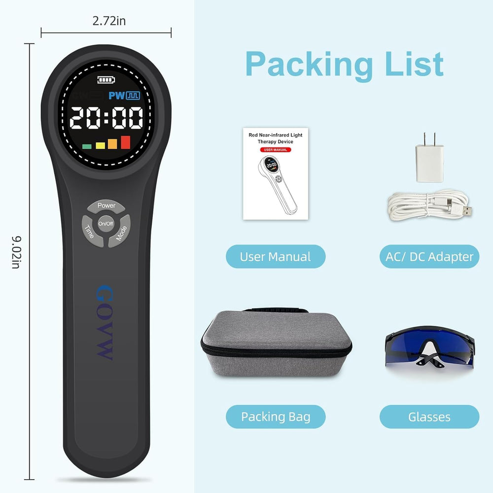 GOVW therapy session at home with adjustable time and power