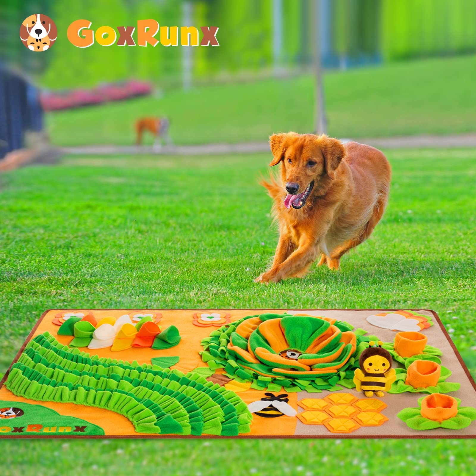 GoxRunx snuffle mat 40x27 is easy to clean and machine washable.