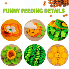 GoxRunx snuffle mat 40x27 folds for easy storage after play.