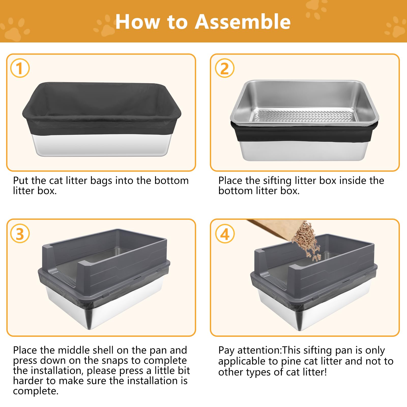 GoyJoy stainless steel bottom resists odors and is easy-to-clean.