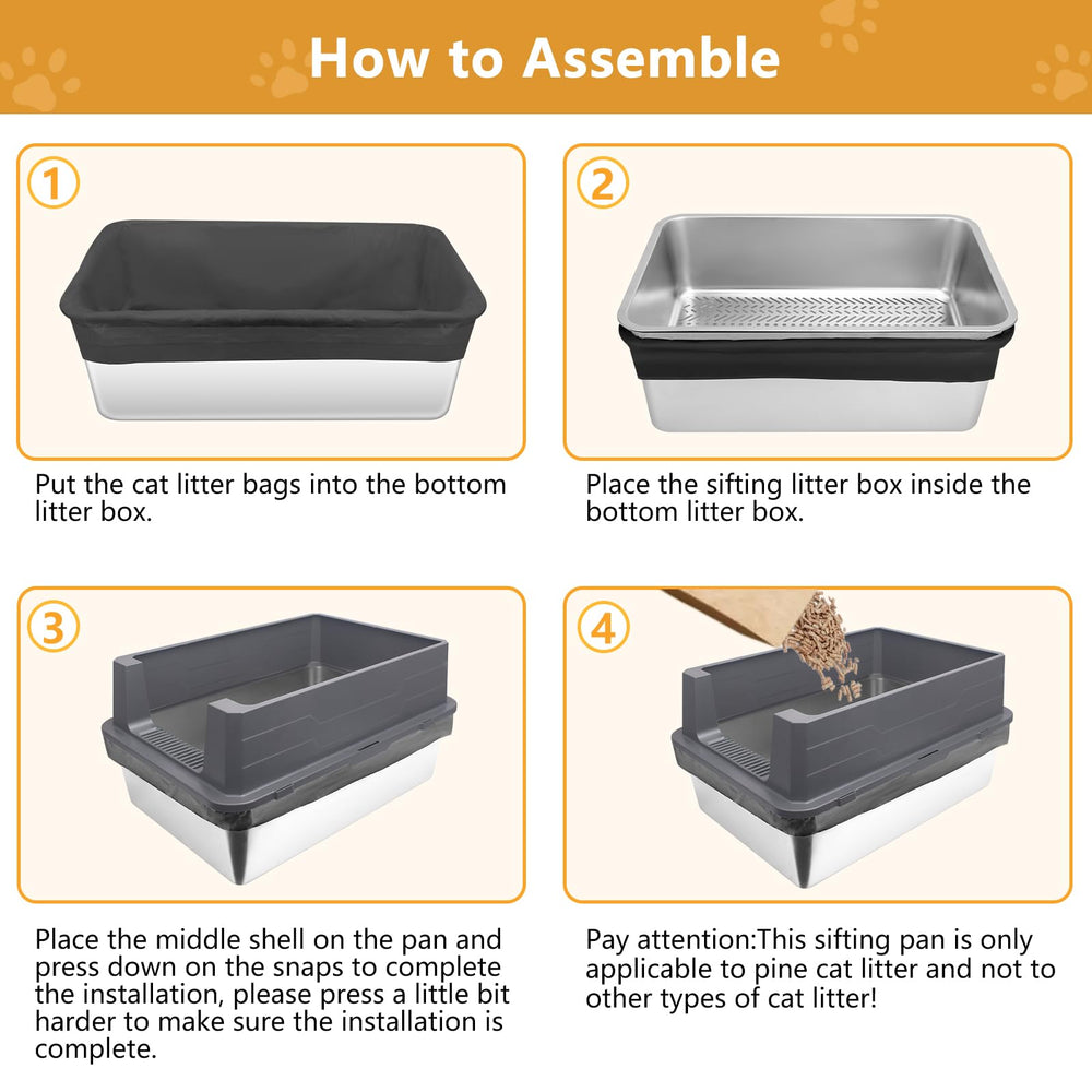 GoyJoy stainless steel bottom resists odors and is easy-to-clean.