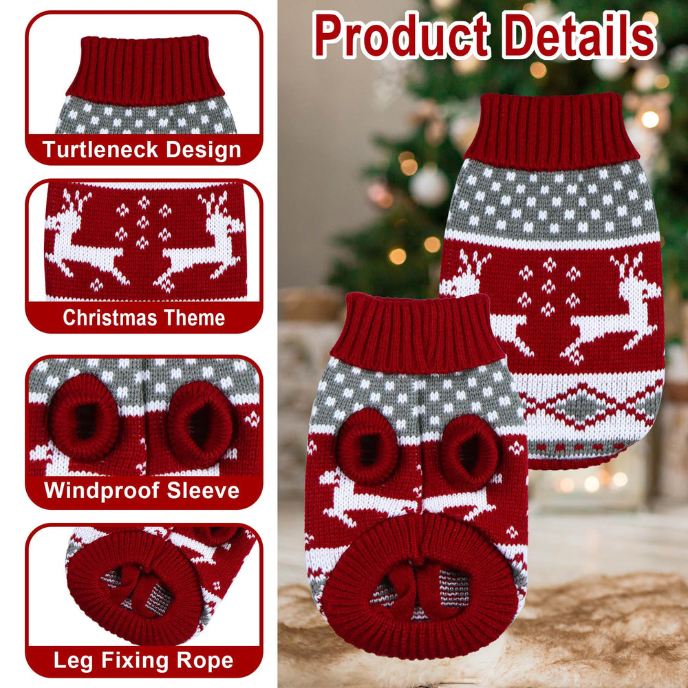 GOYOSWA Christmas knitwear close-up texture shows premium acrylic fiber