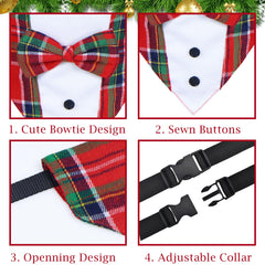 GOYOSWA Christmas dog tuxedo nylon buckle closeup shows durability.