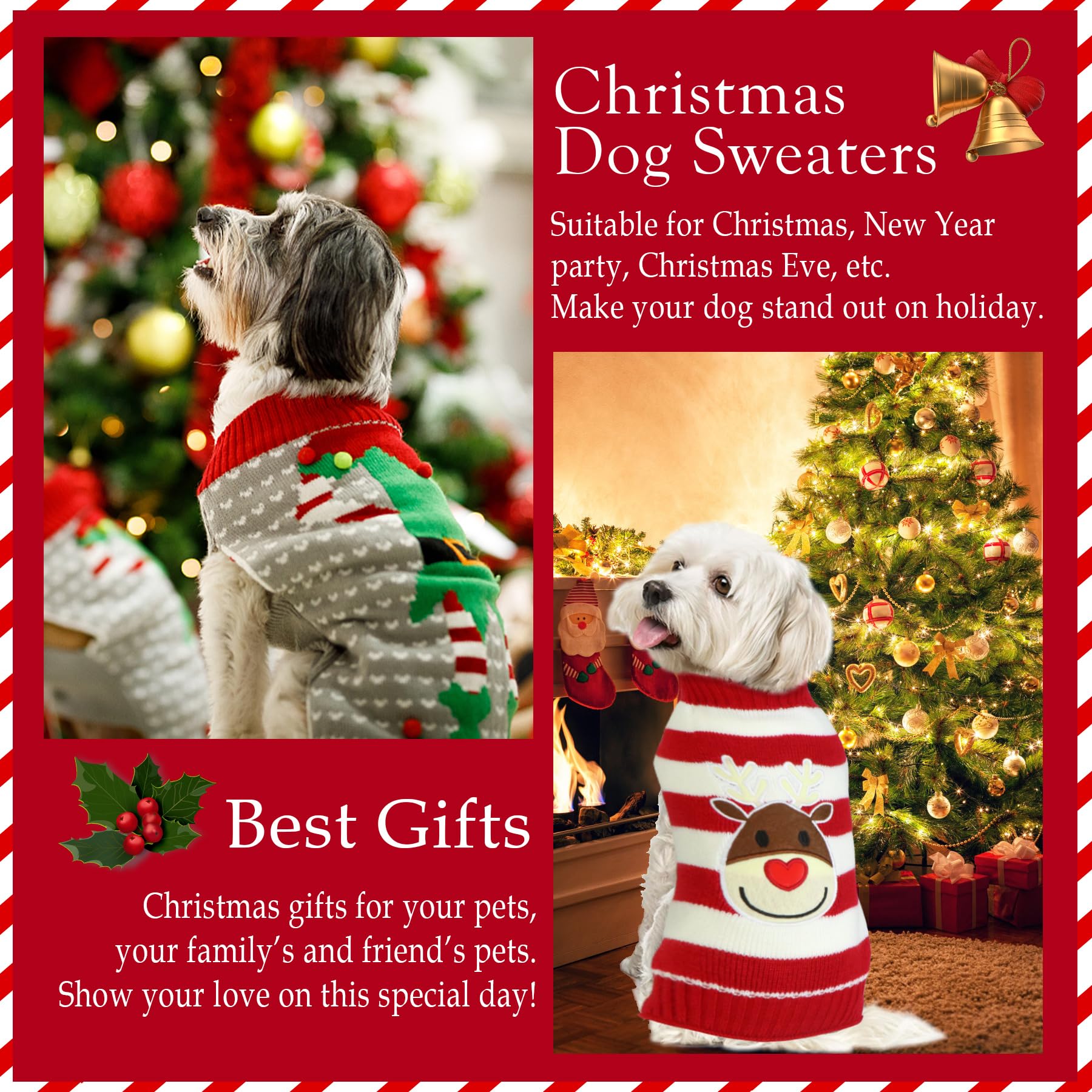 GOYOSWA elf sweater delivers festive charm and comfortable all-day wear.