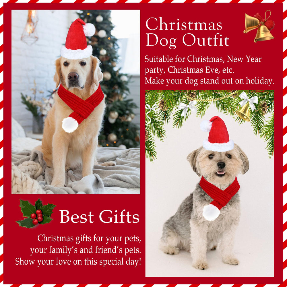 GOYOSWA Christmas dog outfit gift set ready for photos