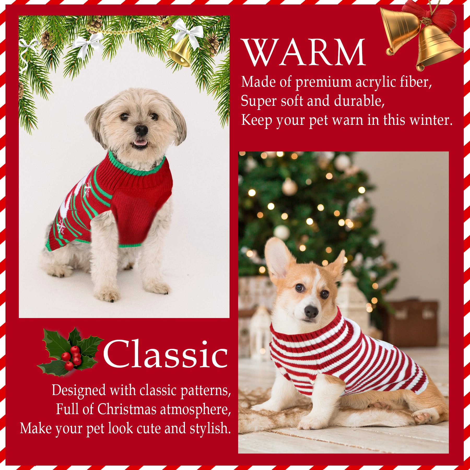 GOYOSWA reindeer sweater offers playful style for Christmas photos and events.