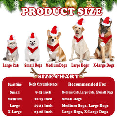 GOYOSWA dog scarf with elastic rope for easy on/off