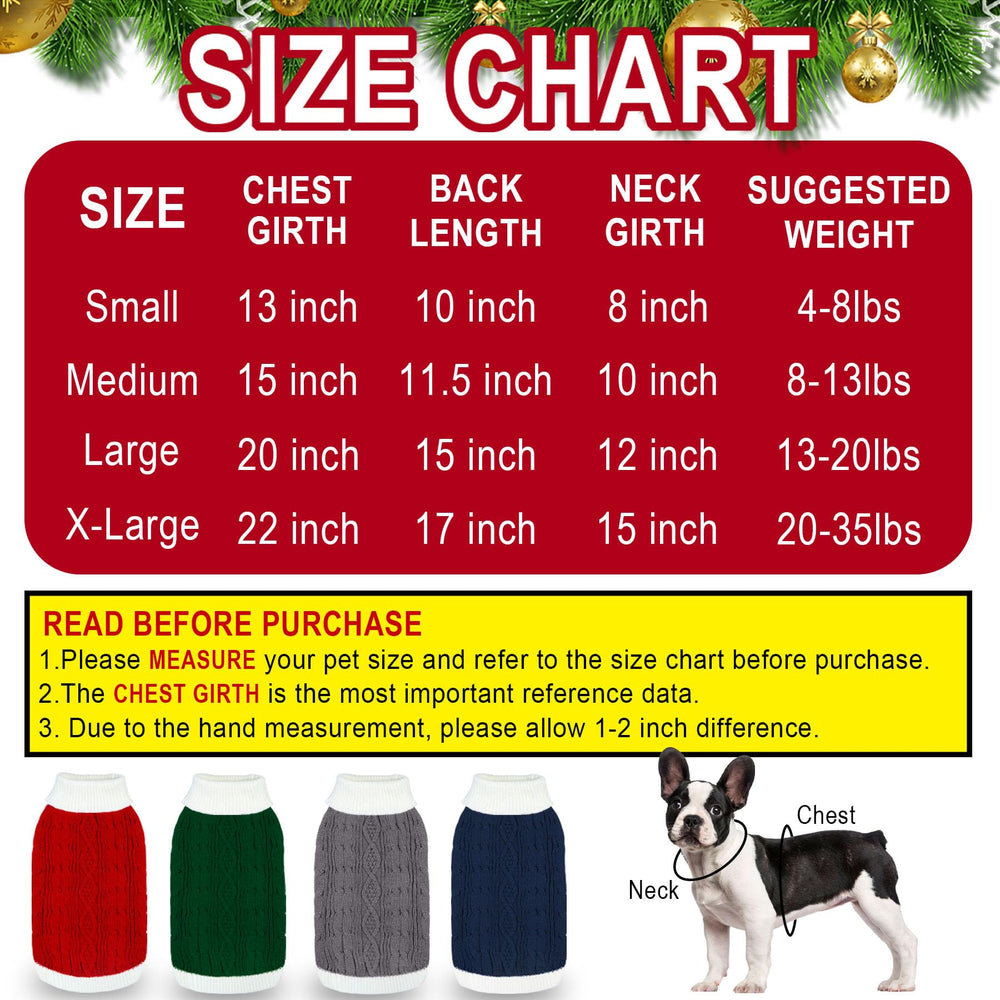 Goyoswa premium acrylic dog sweater in green, gentle against skin and comfy.