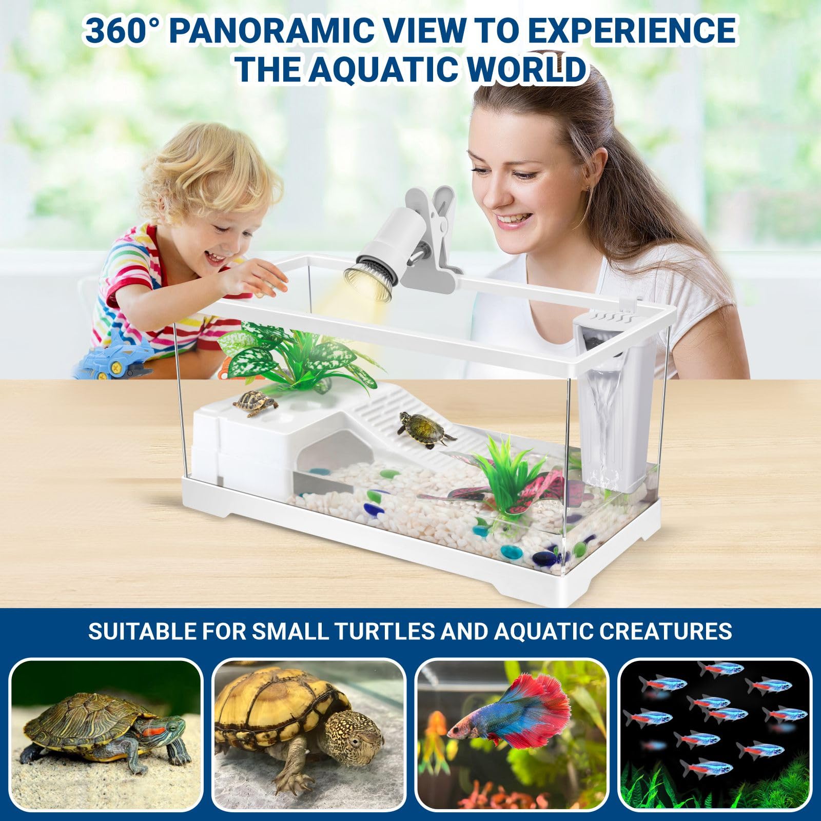 GOZILLA turtle decorative plants add natural aesthetics and hiding spots