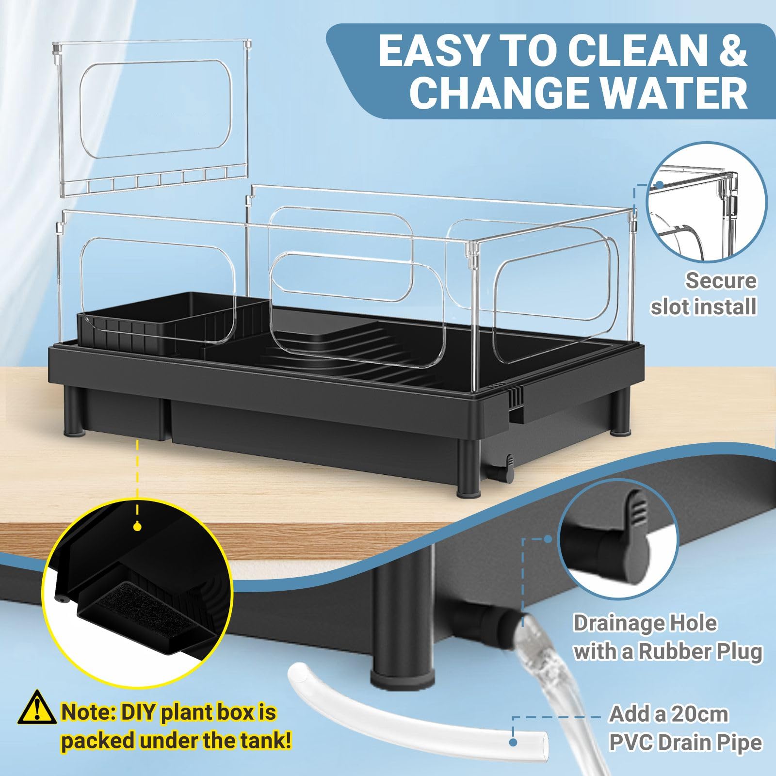 GOZILLA turtle tank basking-lamp features customizable session lengths