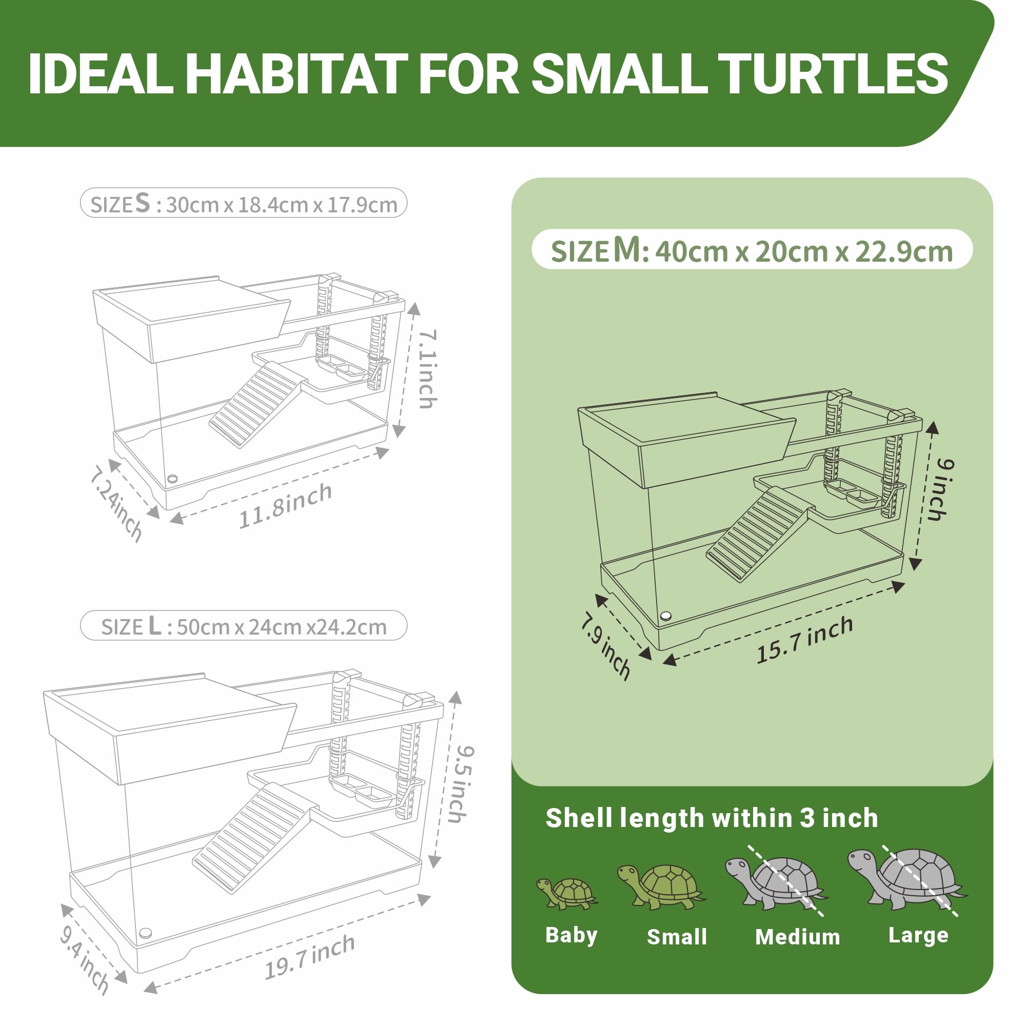 GOZILLA turtle tank kit drainage rubber and sponge brush simplify cleaning.