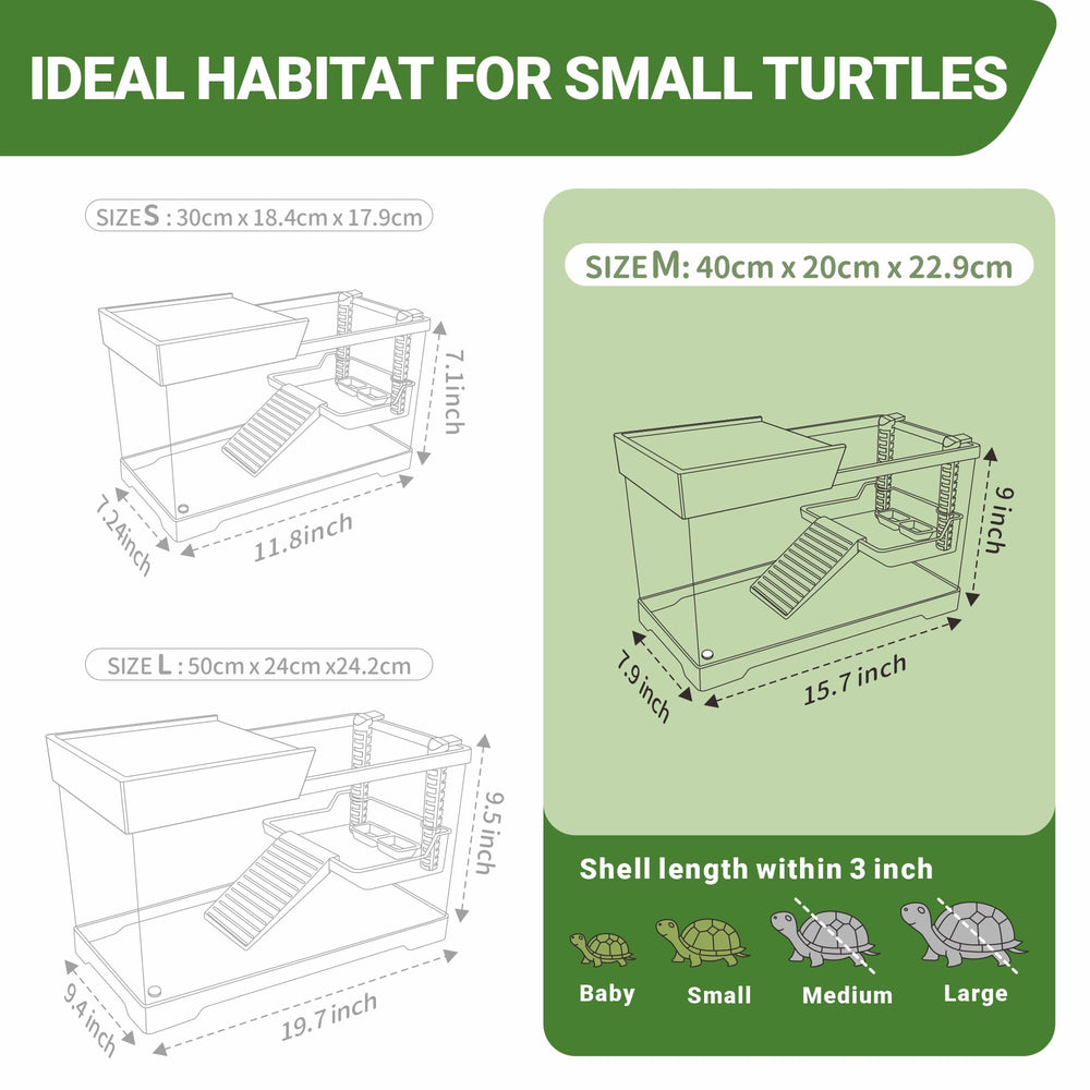 GOZILLA turtle tank kit drainage rubber and sponge brush simplify cleaning.