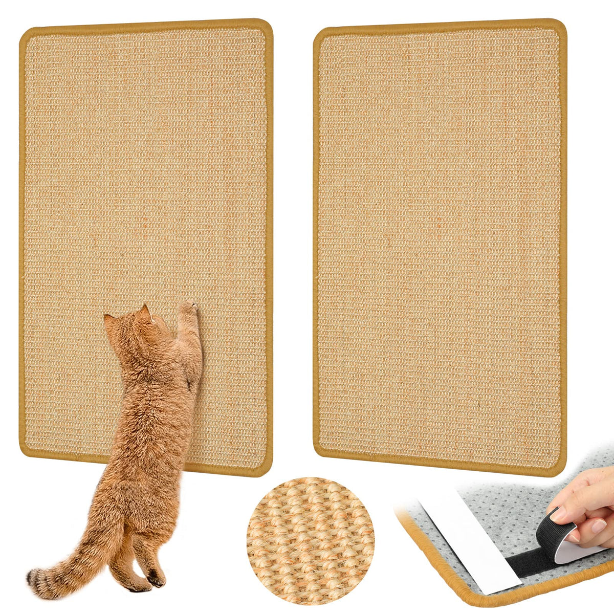 Graciadeco carpet sisal scratching mat closeup highlighting natural texture for satisfying scratching