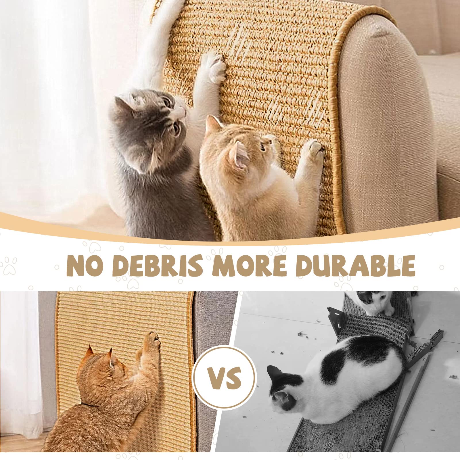 Graciadeco furniture-protecting scratcher demonstrates damage prevention for sofas and curtains