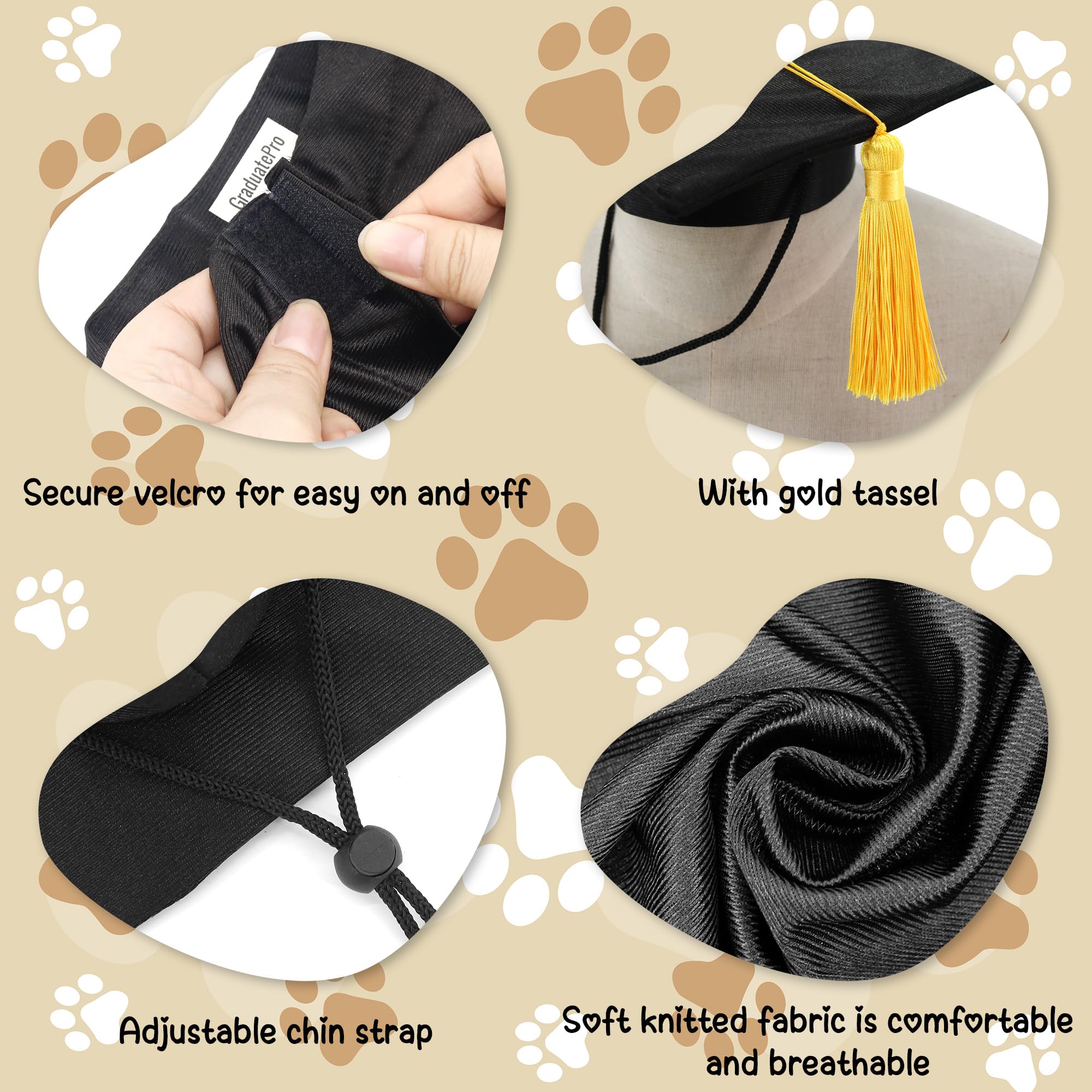 GraduatePro gold tassel detail adds authentic academic style to the outfit.
