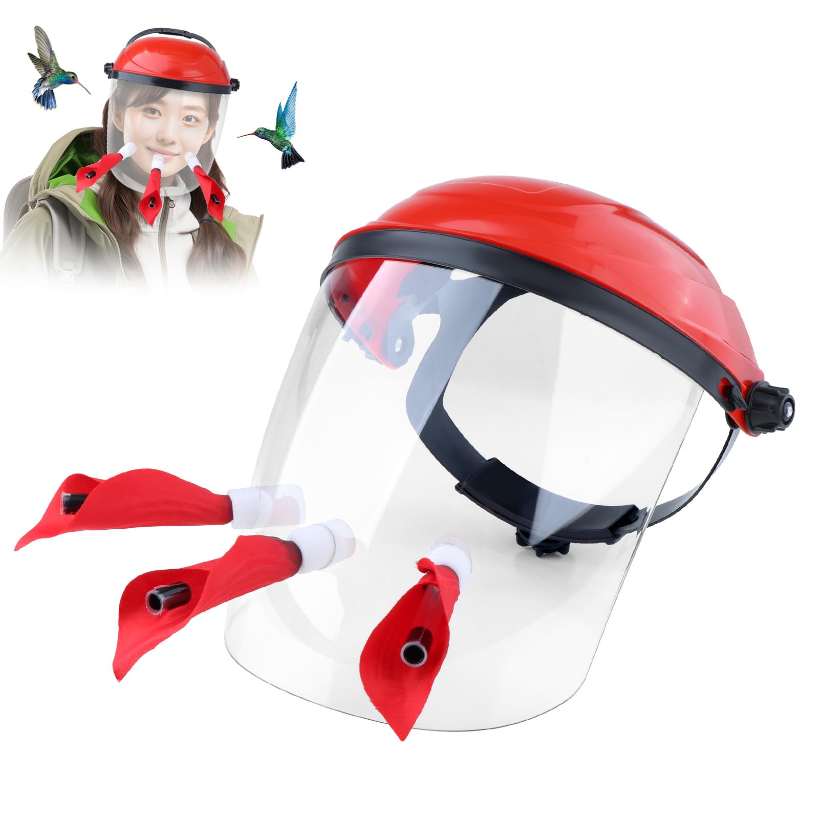 Gralara Hummingbird Mask Feeder adjustable headband fits most adults