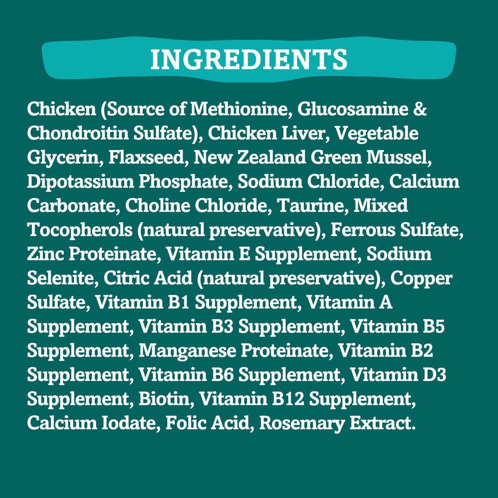 Grandma Mae's RawTernative chicken-and-liver-meat-closeup emphasizes high-protein ingredients.