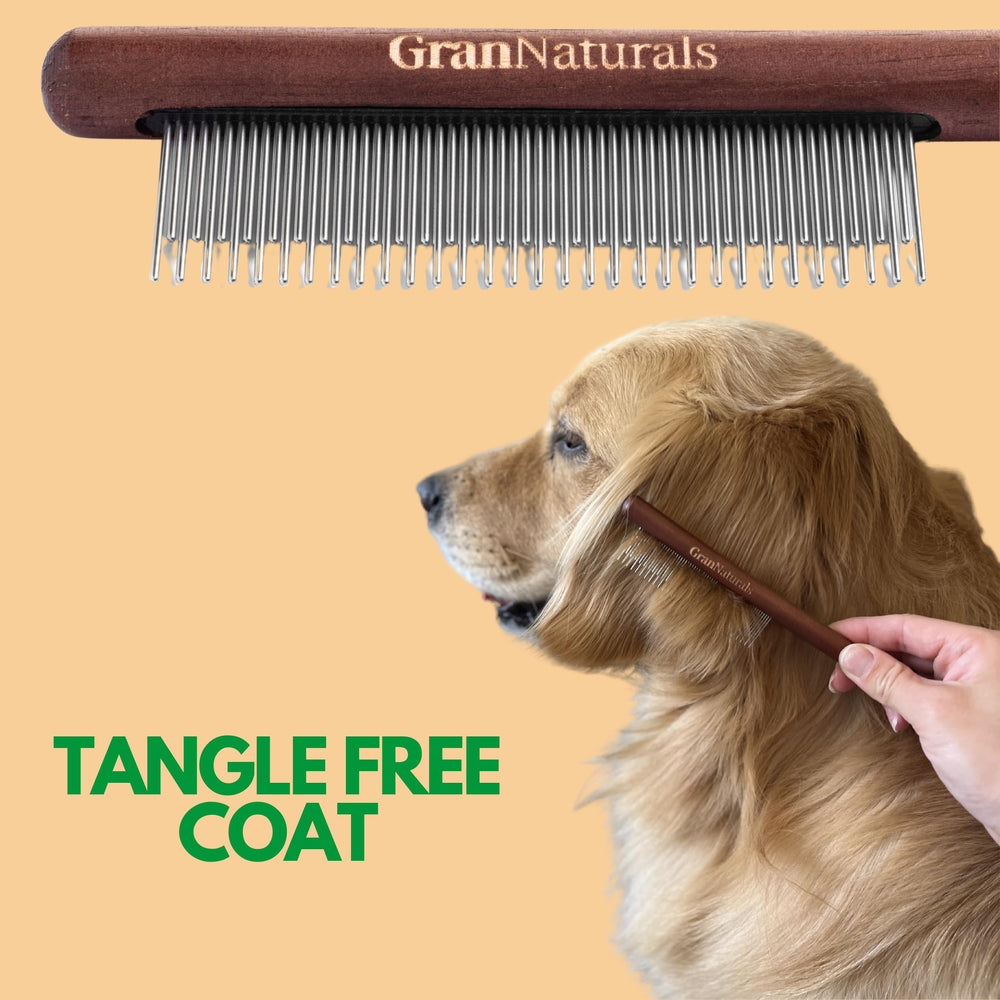 grannaturals ergonomic wooden handle and metal teeth design