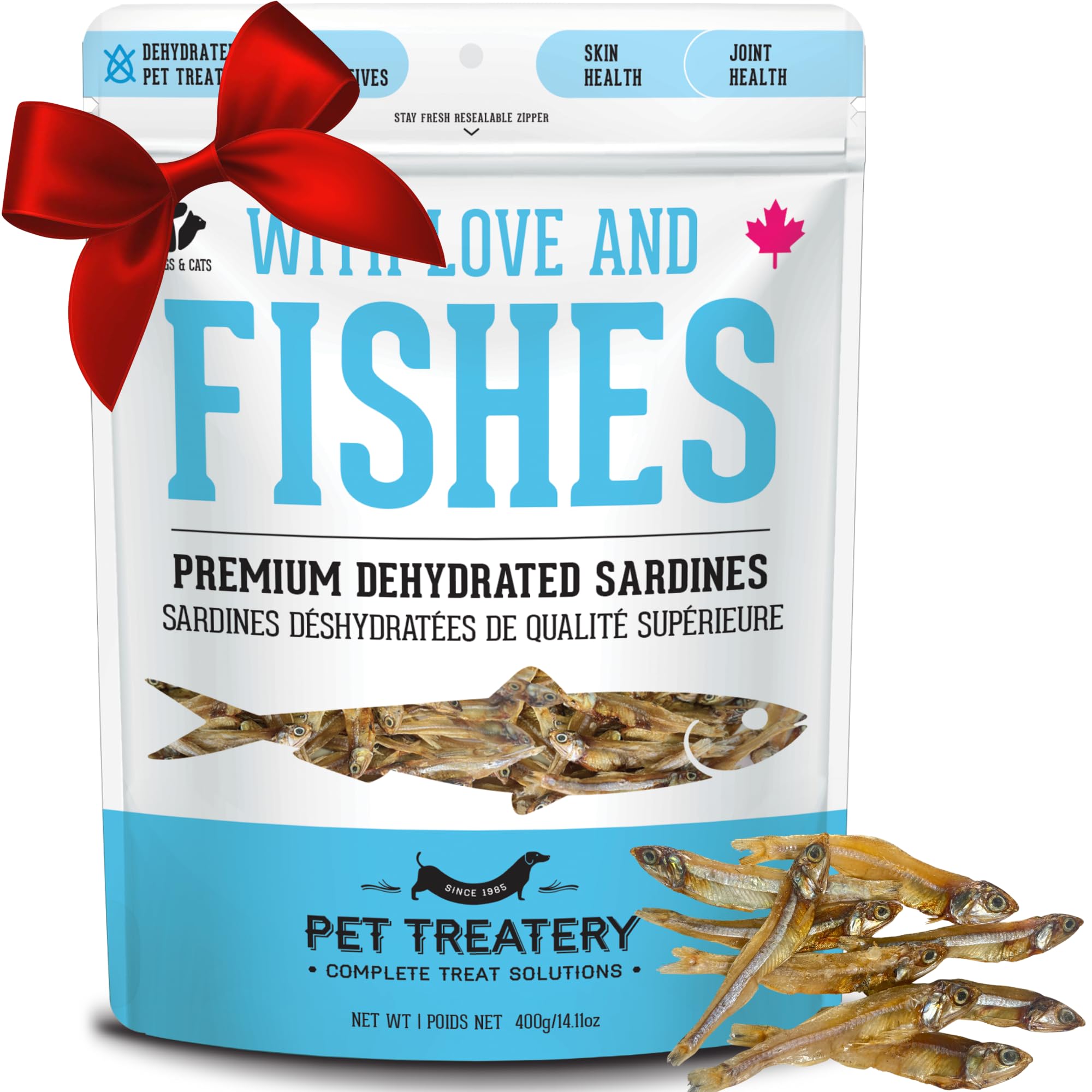The Granville Island Pet Treatery sardines dog crunch texture for training rewards.