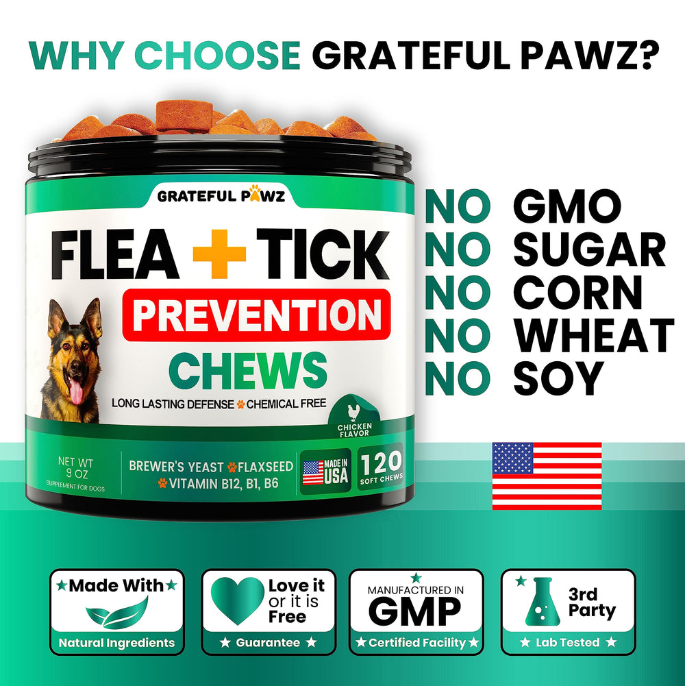Grateful Pawz chews are suitable for all breeds and ages.