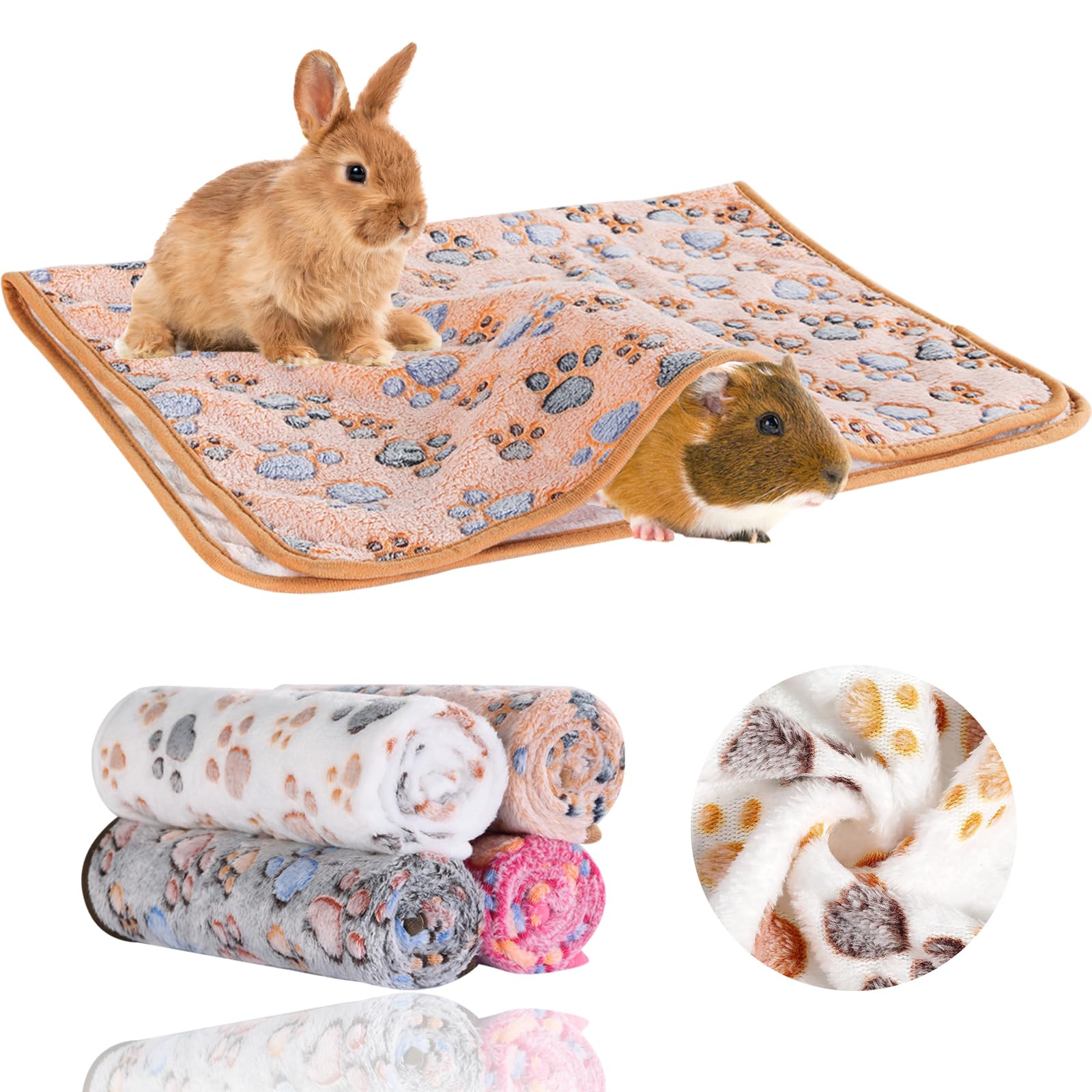 Grddaef guinea pig blanket features a cosy texture for warm, comfortable playtime.
