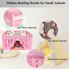 grddaef guinea pig bunk bed bottom view reveals separate resting area for pets