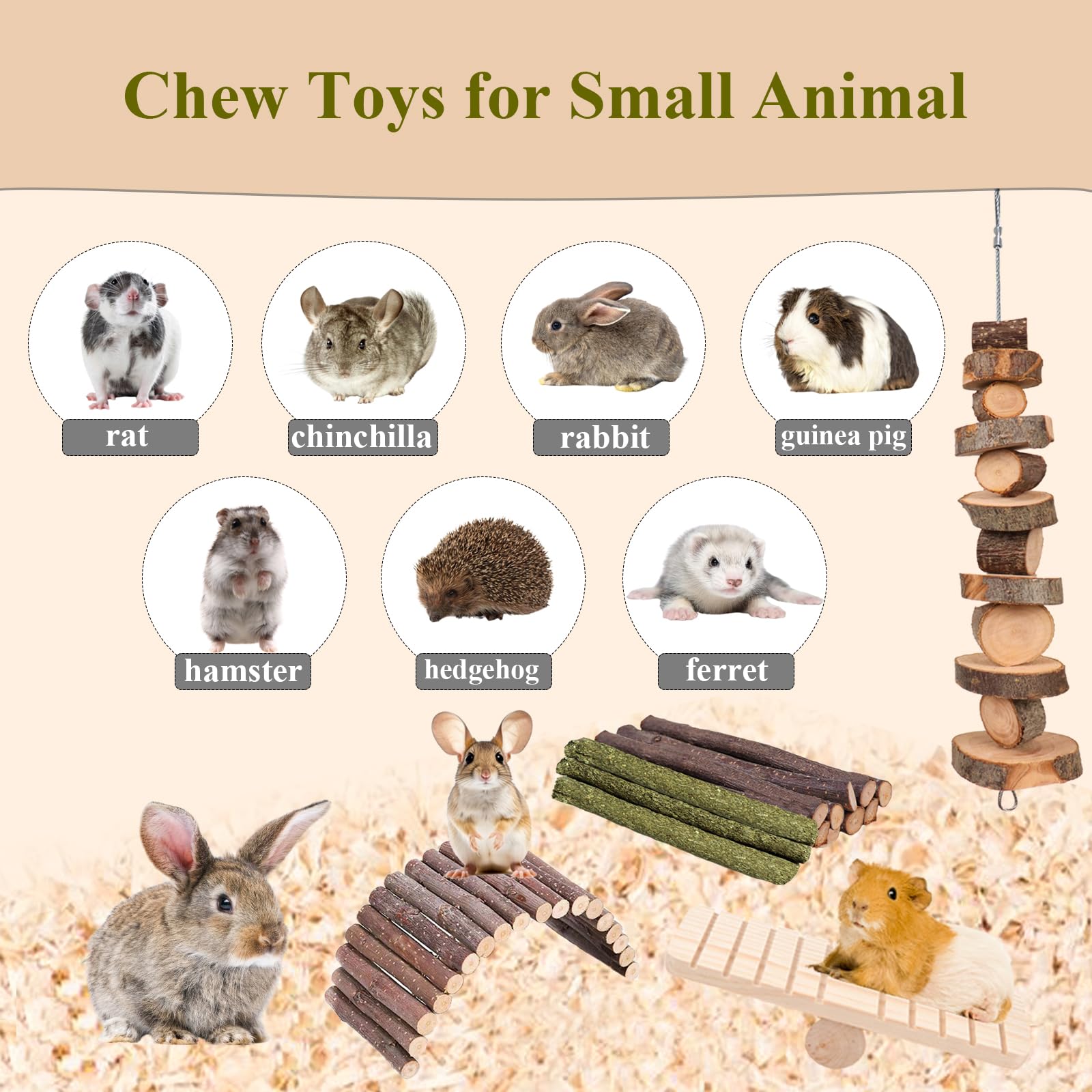 Grddaef seesaw—versatile, bendable toy for small pets.