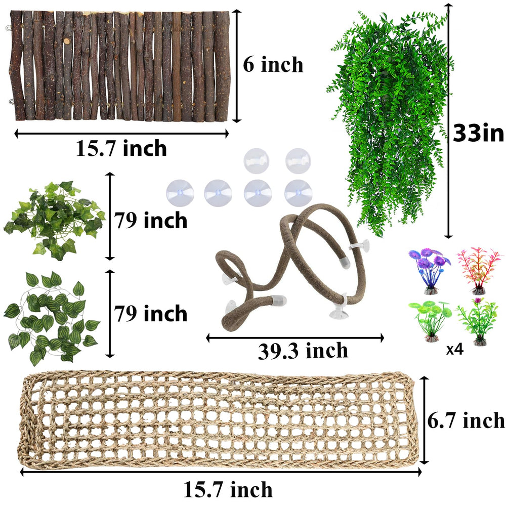 Grddaef stand plants support decor while enhancing enclosure structure.