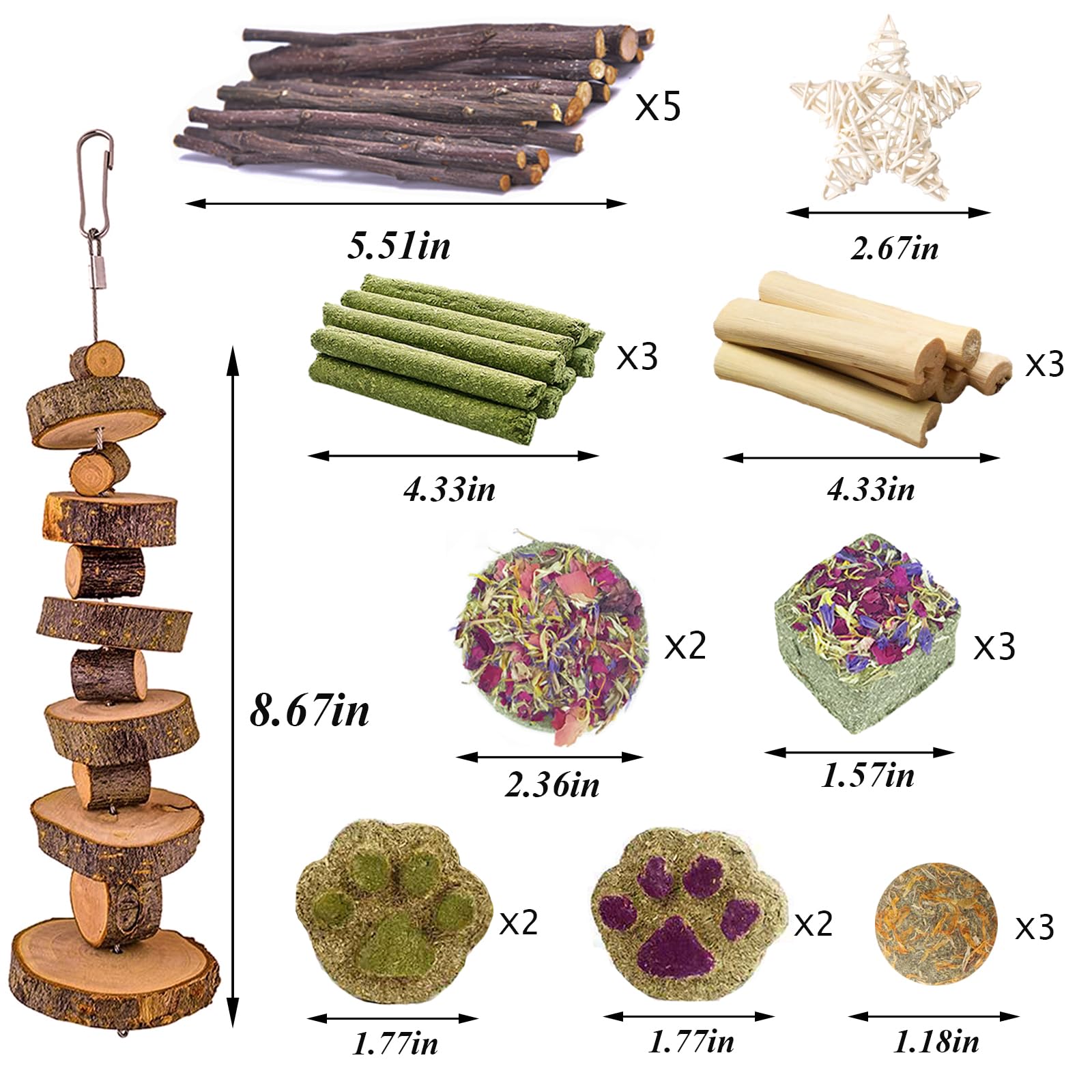 Grddaef-sweet-bamboo-sticks present safe, aromatic chews for small pets.