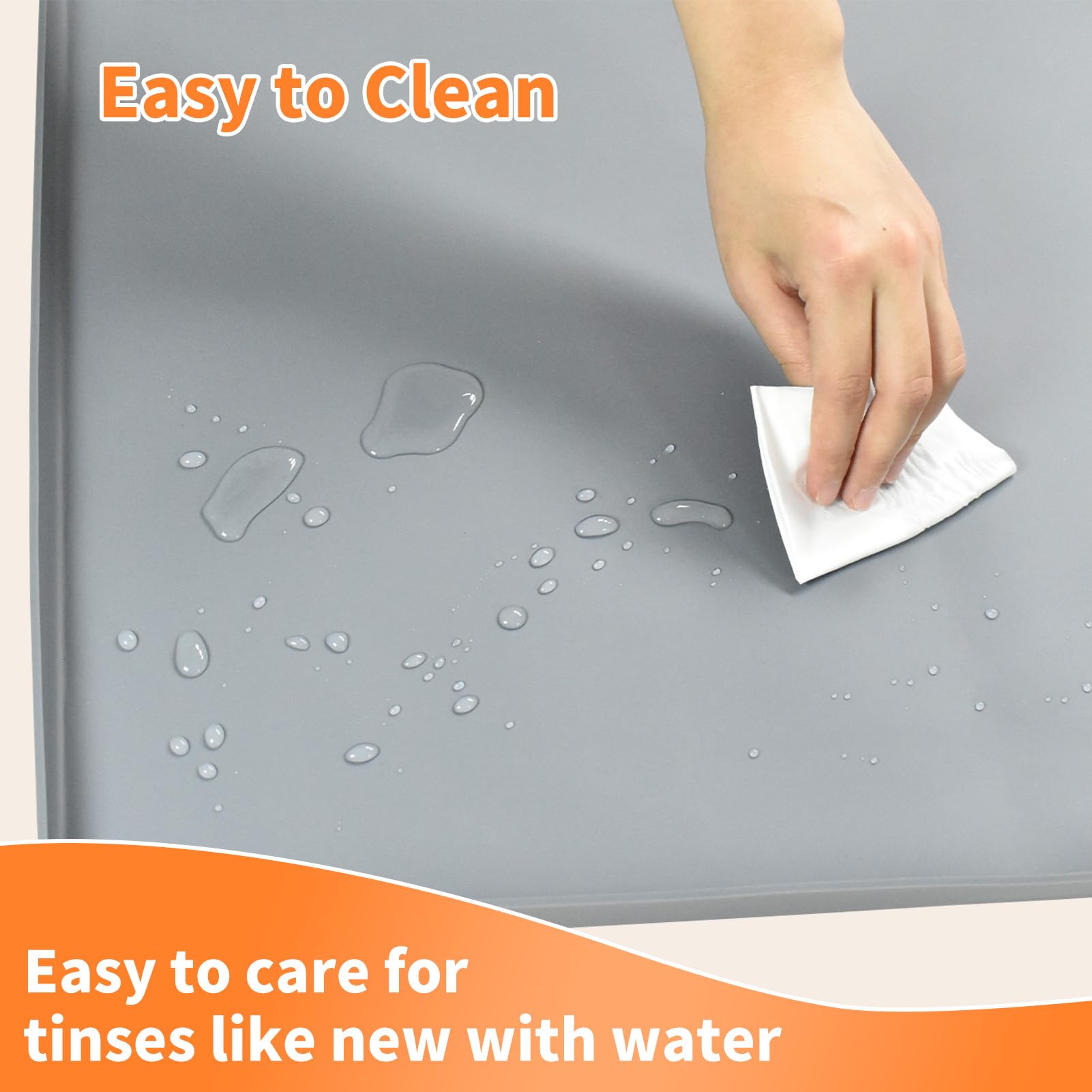 Greatbond easy-clean silicone tray rinses in seconds