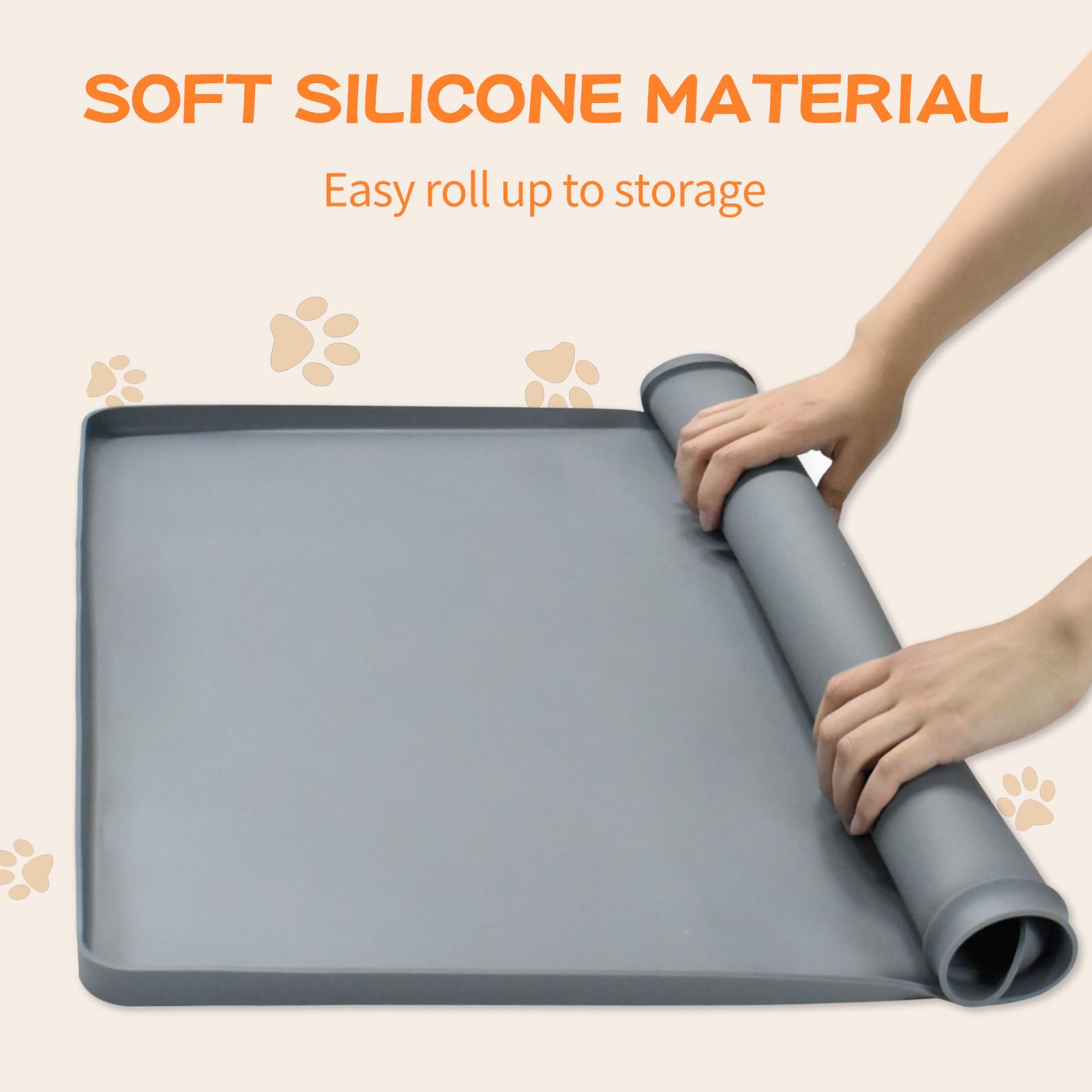 Greatbond raised-edge tray contains spills for clean floors